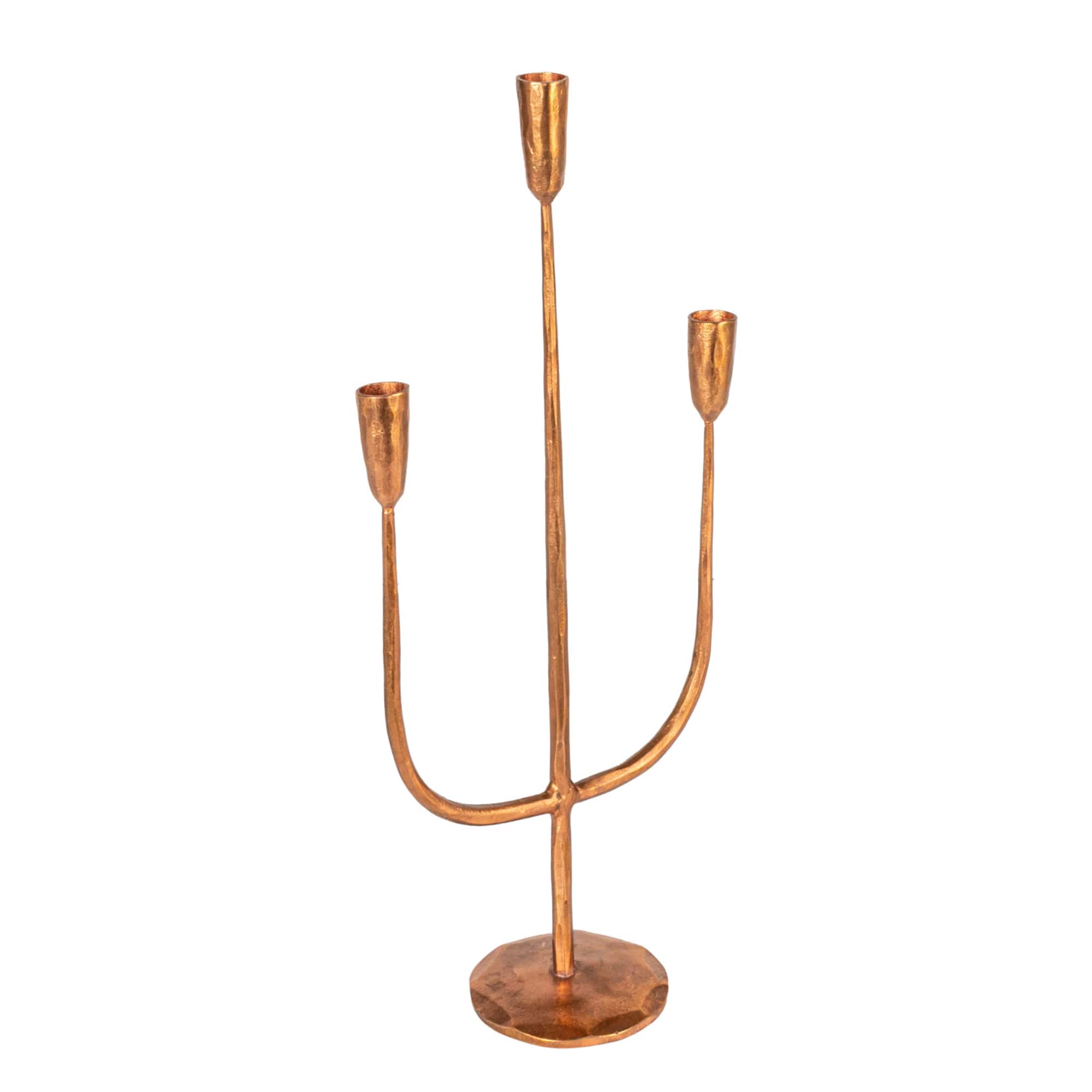 Hello Honey® 21.5" Copper Metal Candelabra